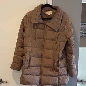 Michael Kors Taupe Puffer Jacket
